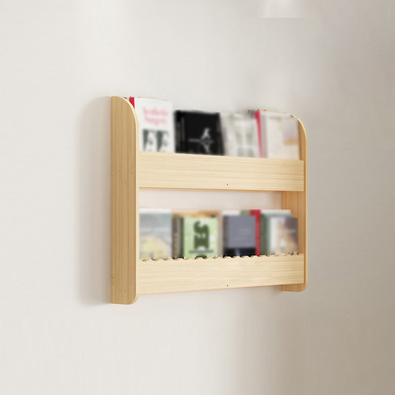 1/2/3/4-Shelf Modern Wall Unit Bookshelf Natural Pine Wood Bookshelf