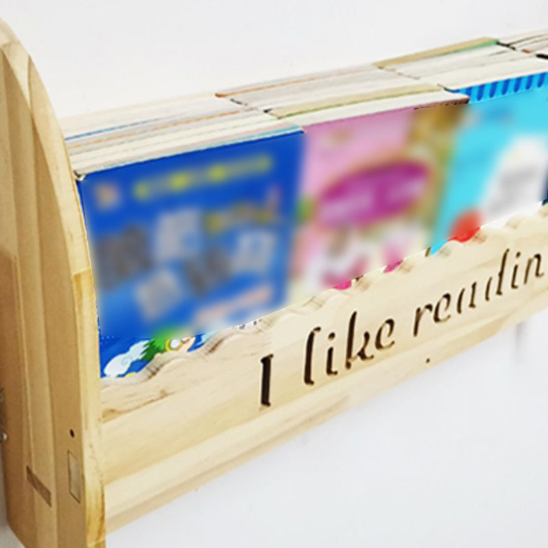 1/2/3/4-Shelf Modern Wall Unit Bookshelf Natural Pine Wood Bookshelf