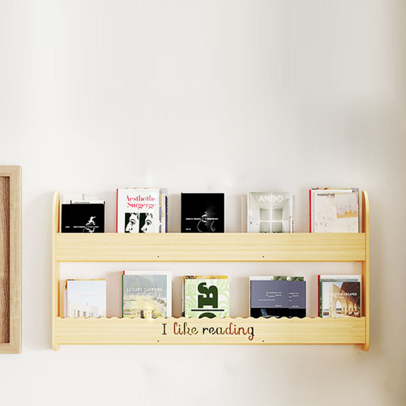 1/2/3/4-Shelf Modern Wall Unit Bookshelf Natural Pine Wood Bookshelf