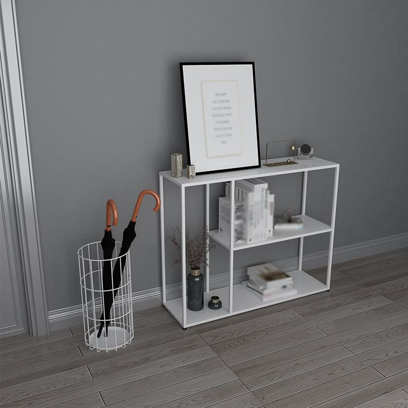 Open Metal Bookcase Industrial Rectangular Shelve for Study Room