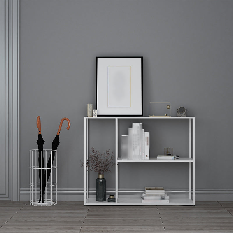 Open Metal Bookcase Industrial Rectangular Shelve for Study Room