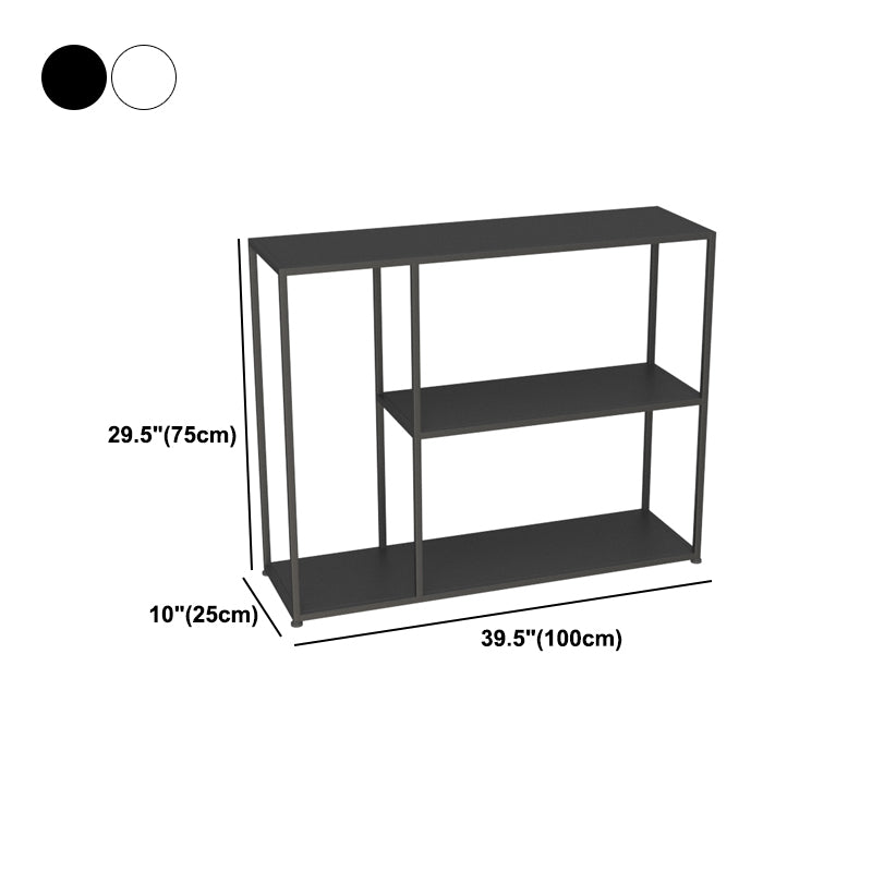 Open Metal Bookcase Industrial Rectangular Shelve for Study Room
