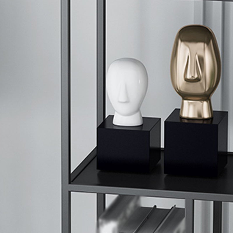 Modern Style 4-shelf Bookshelf Open Shelf Bookcase for Home Office