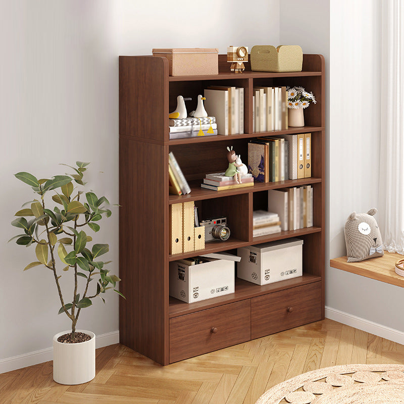 Scaffali di libreria standard moderni chiusi libreria con cassetto in legno ingegnerizzato
