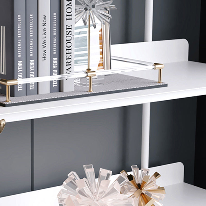 Modern Style Metal Bookshelf Open Etagere Shelf Bookcase for Home