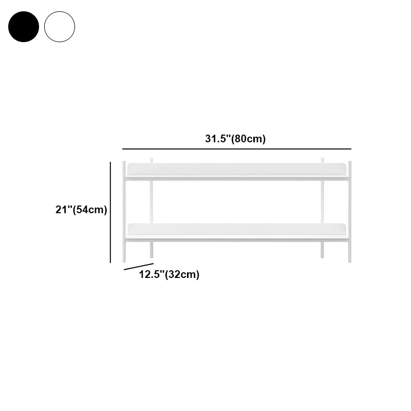 Modern Style Metal Bookshelf Open Etagere Shelf Bookcase for Home
