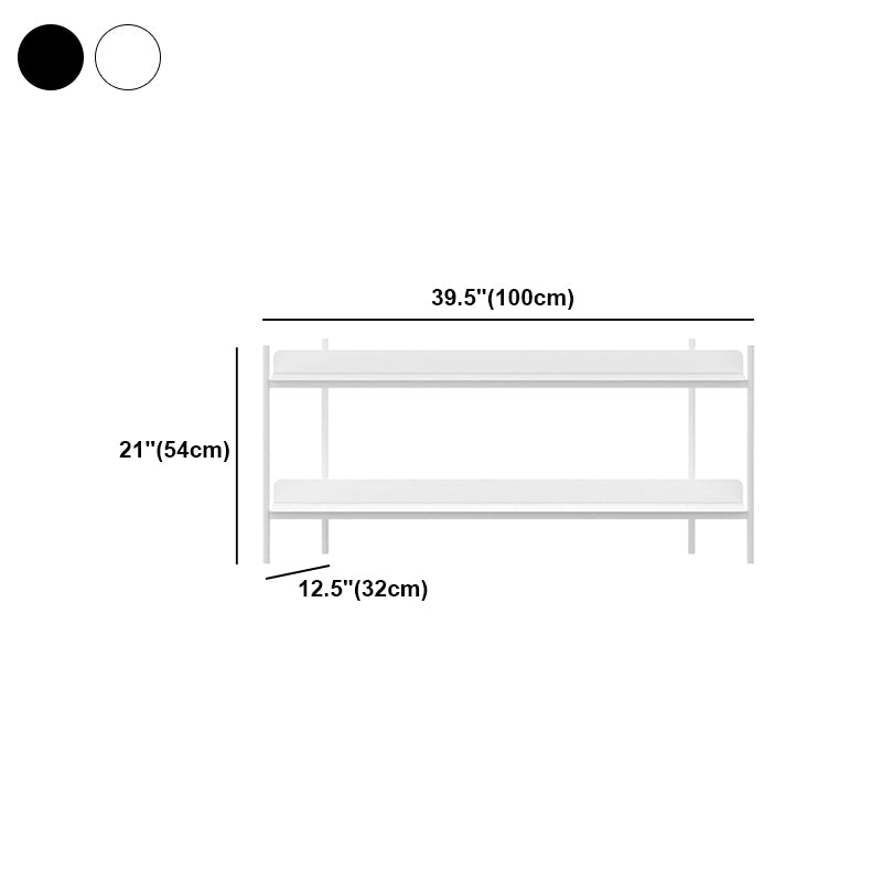 Modern Style Metal Bookshelf Open Etagere Shelf Bookcase for Home