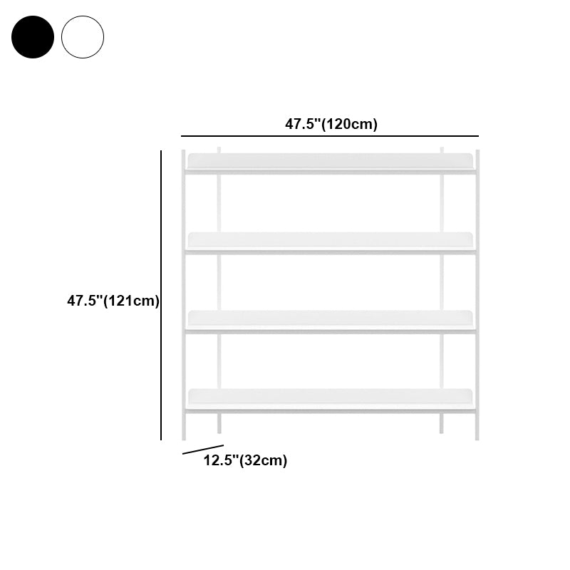 Modern Style Metal Bookshelf Open Etagere Shelf Bookcase for Home