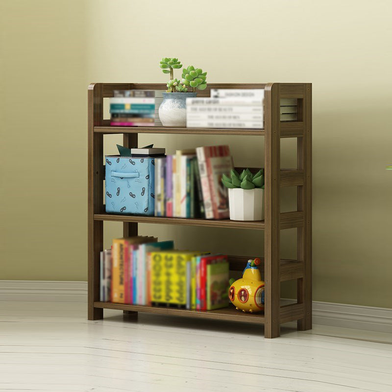 3/4/5-Shelf Modern Open Etagere Bücherregal Massivholz vertikaler Bücherregal