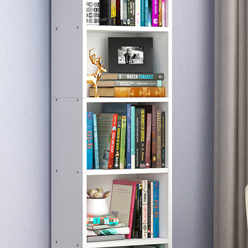 Modern Style Bookcase Closed Back Rectangular Shelf Bookcase for Study Room