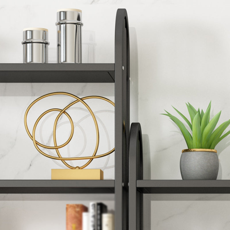 Libreria in metallo moderno in metallo libreria verticale aperta per casa