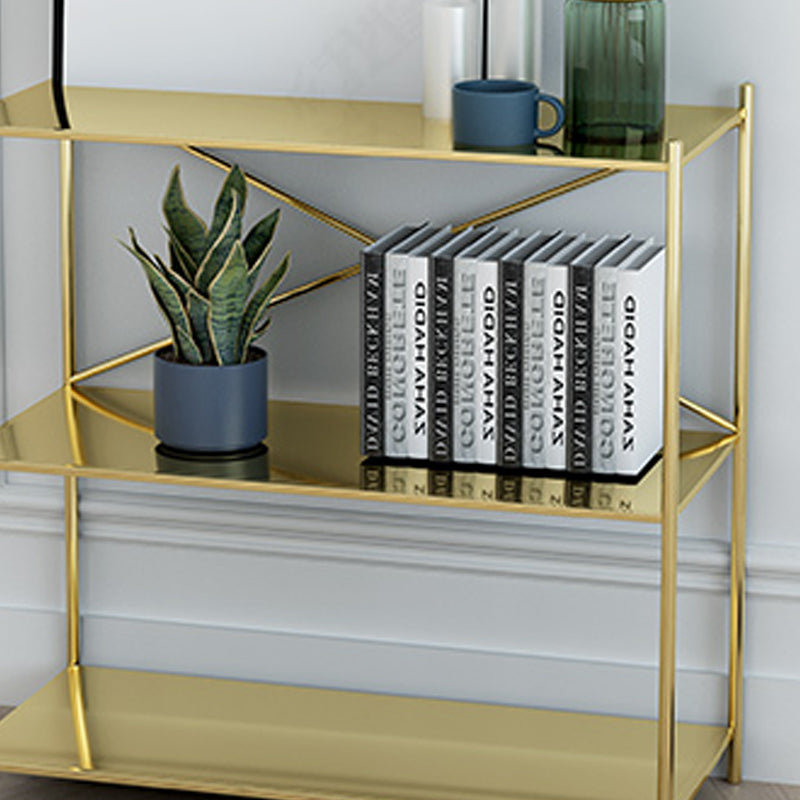 Minimalist Metal Open Etagere Bookcase with Rectangular Shelves