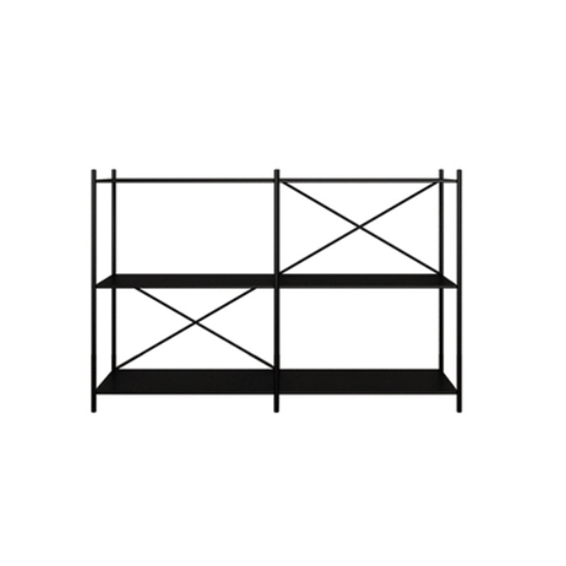 Minimalist Metal Open Etagere Bookcase with Rectangular Shelves