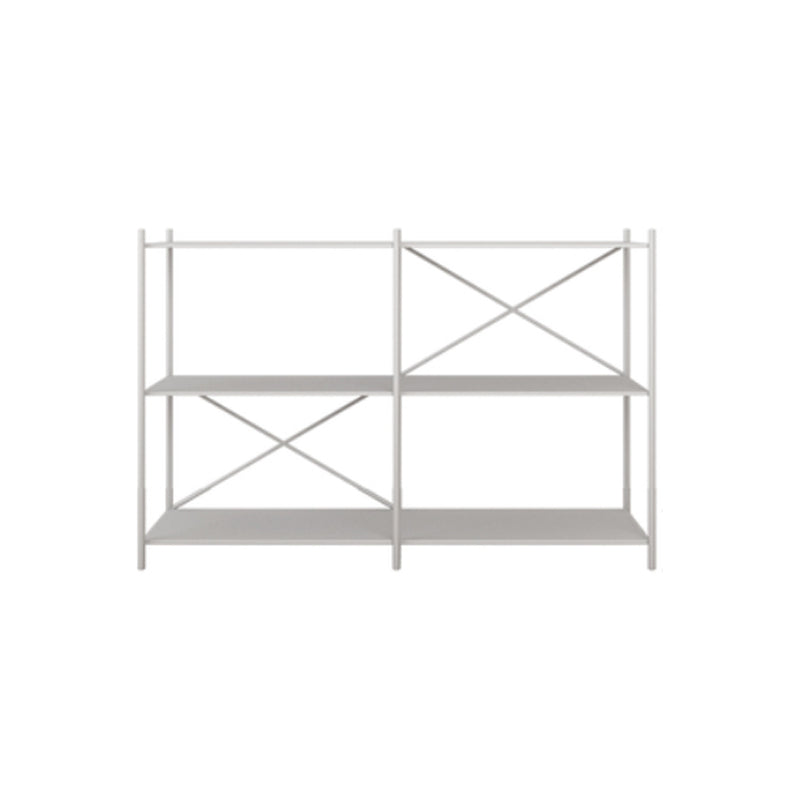 Minimalist Metal Open Etagere Bookcase with Rectangular Shelves