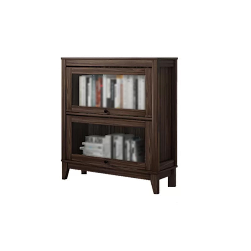 Engineered Wood Standard Bookcase Contemporary Bookcase With Doors