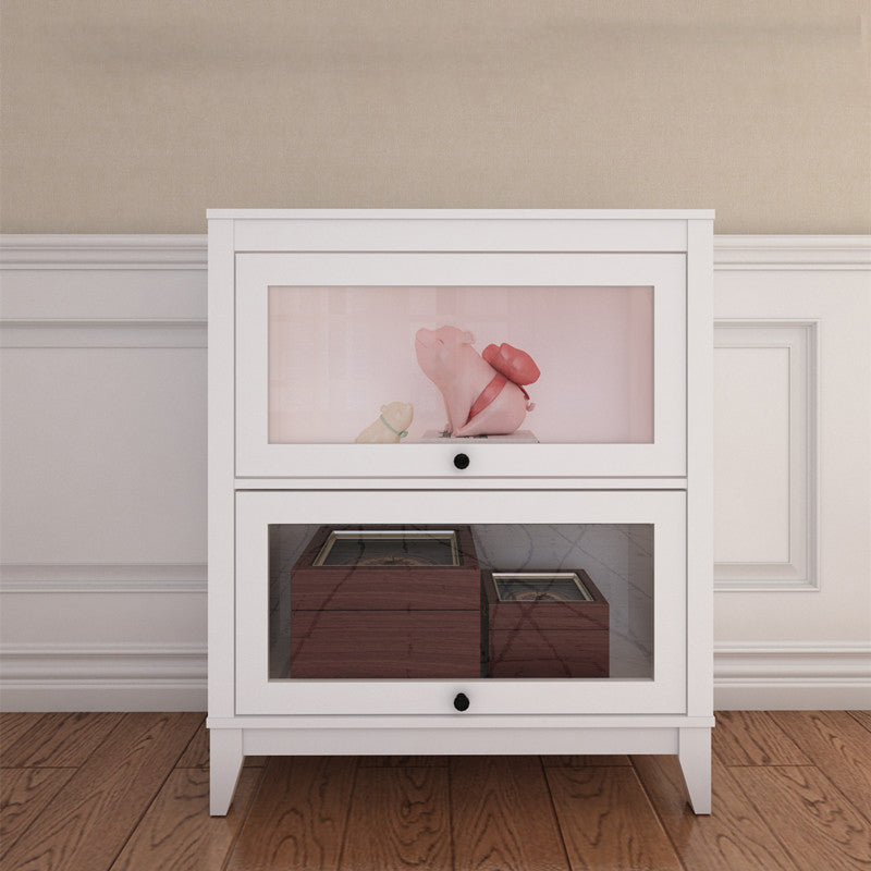 Engineered Wood Standard Bookcase Contemporary Bookcase With Doors