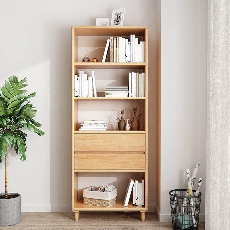 Bibliothèque standard en bois à 4 étagères étagère contemporaine, 67''h x 23.6''w