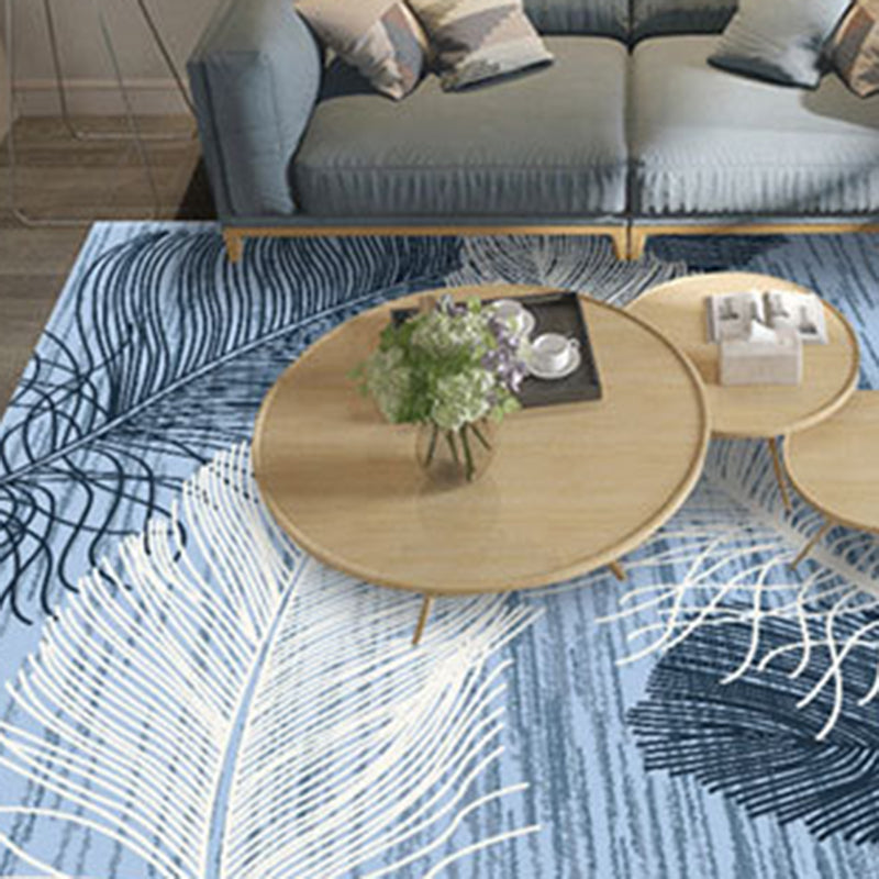 Moderne planten esthetische zachte vloerkleed rechthoek Weefgetekleed voor slaapkamer