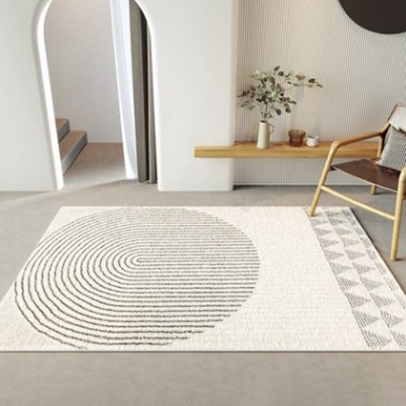 Abstract Pattern Rug Synthetic Carpet Pet Friendly Stain Resistant Rug for Bedroom