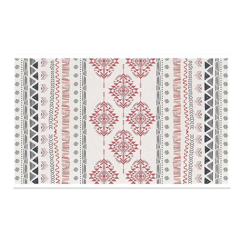 Bohemian Indoor Rug Polyester Area Rug Stain Resistant for Living Room