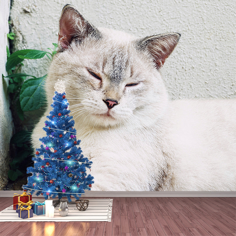 Cute Cats Photography Mural Wallpaper Environment Friendly Living Room Wall Mural