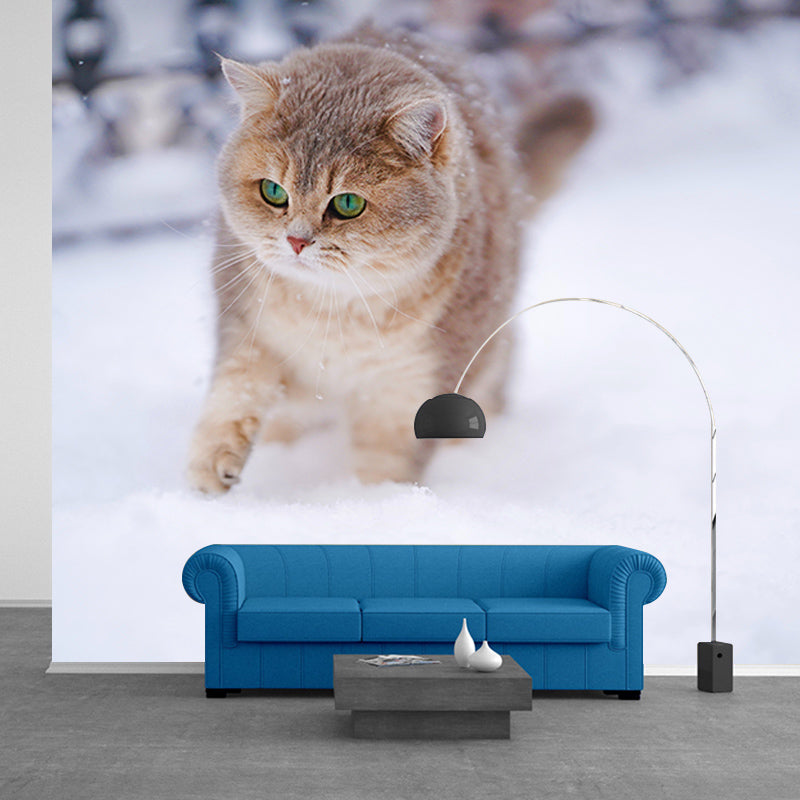 Environmental Wall Mural Wallpaper Cute Cats Living Room Wall Mural