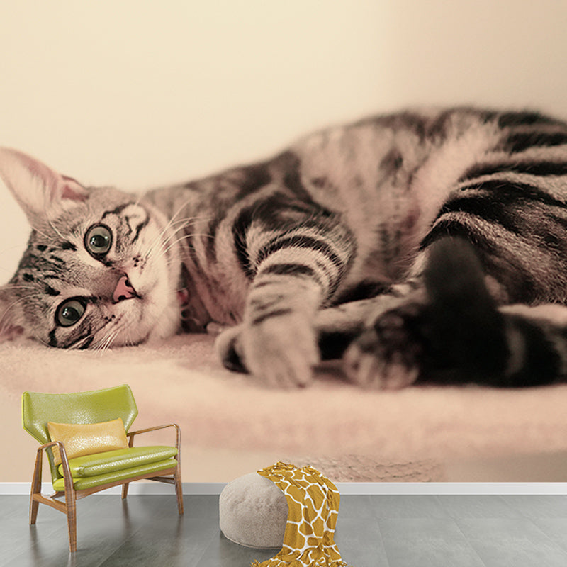Photography Environment Friendly Mural Wallpaper Cute Cats Bedroom Wall Mural