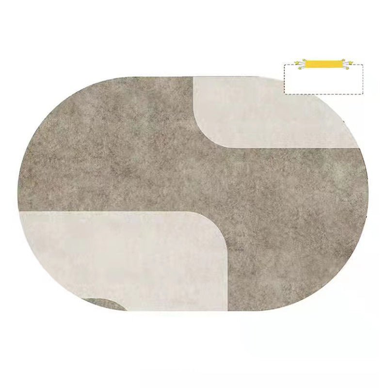Light Brown Rug Polyester Nordic Rug Stain Resistant Indoor Rug for Home Decor