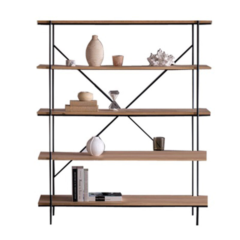 Industrial Style Etagere Bookshelf Vertical Shelf Bookcase for Home