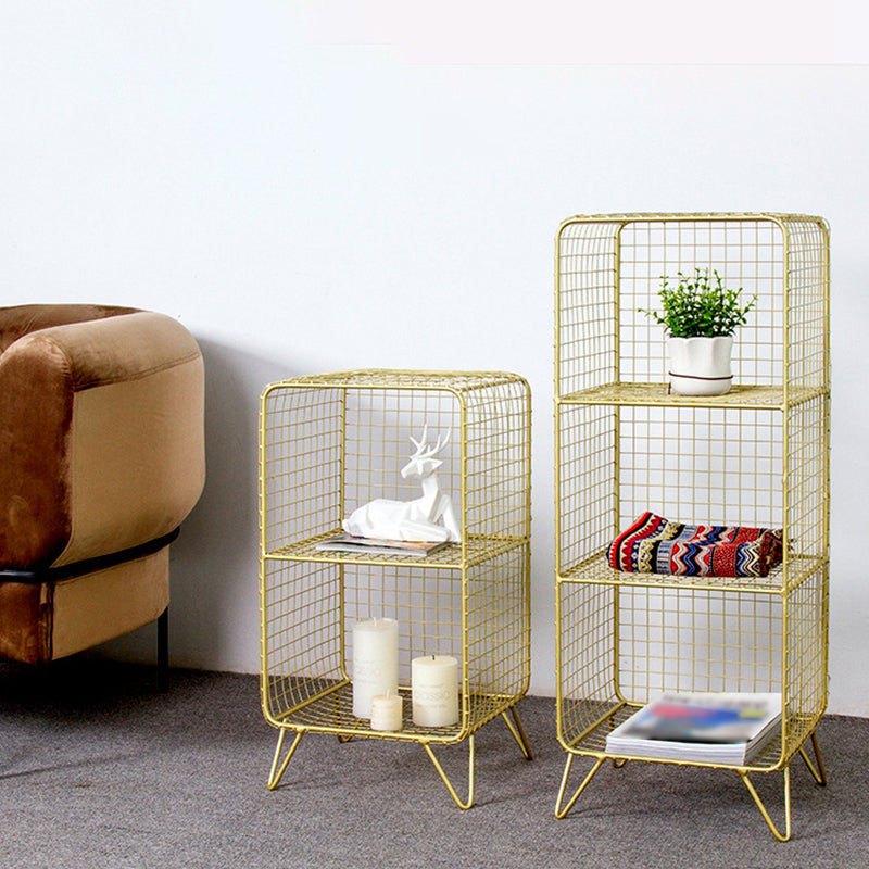 Scaffali in metallo in metallo chiuso in stile minimalista per la sala da studio