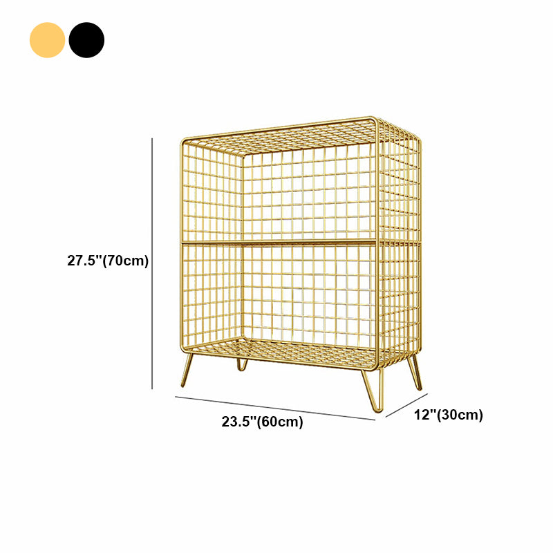 Scaffali in metallo in metallo chiuso in stile minimalista per la sala da studio