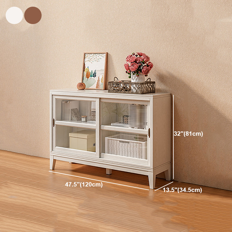 Contemporary Style Bookshelf with Door Bookcase for Home Office Study Room