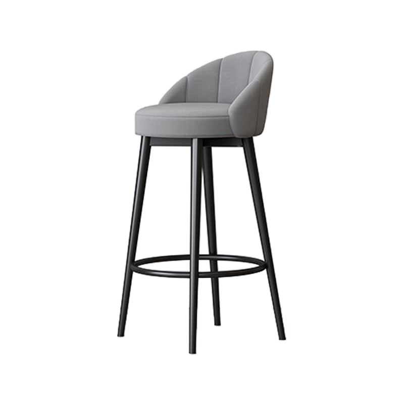 Metall skandinavische Küche Esszimmer Armless Stuhl Low Back Bar Hocker