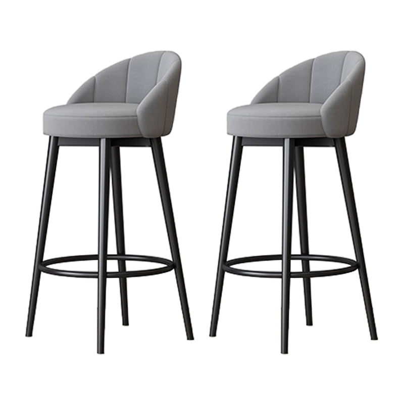 Metall skandinavische Küche Esszimmer Armless Stuhl Low Back Bar Hocker