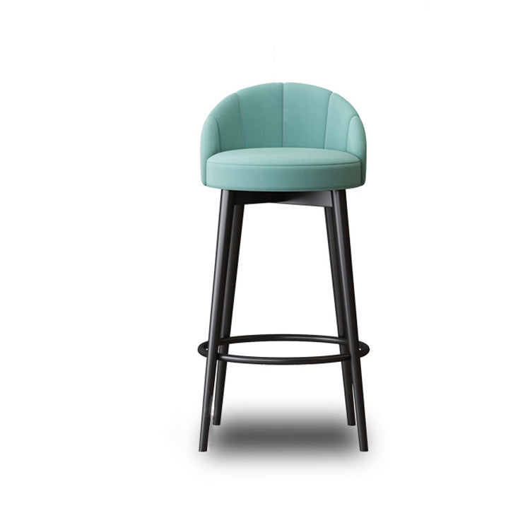 Metall skandinavische Küche Esszimmer Armless Stuhl Low Back Bar Hocker