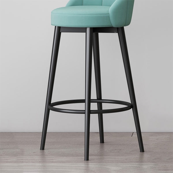 Metall skandinavische Küche Esszimmer Armless Stuhl Low Back Bar Hocker