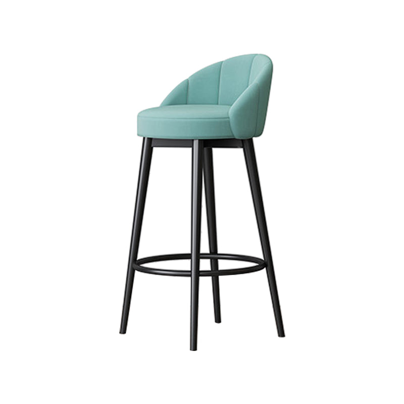 Metall skandinavische Küche Esszimmer Armless Stuhl Low Back Bar Hocker