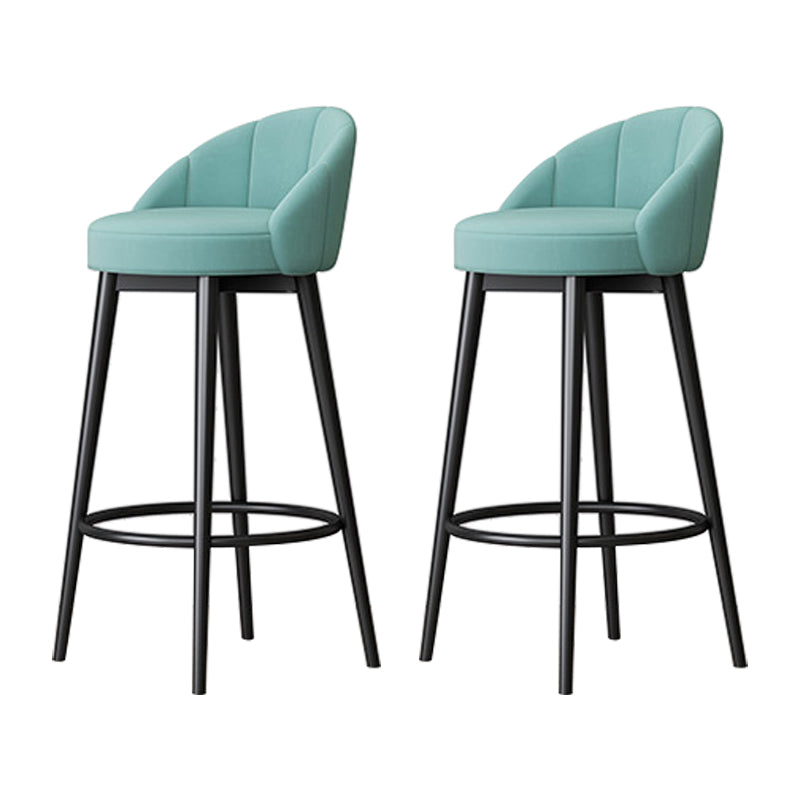 Metall skandinavische Küche Esszimmer Armless Stuhl Low Back Bar Hocker