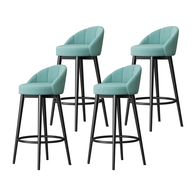 Metall skandinavische Küche Esszimmer Armless Stuhl Low Back Bar Hocker