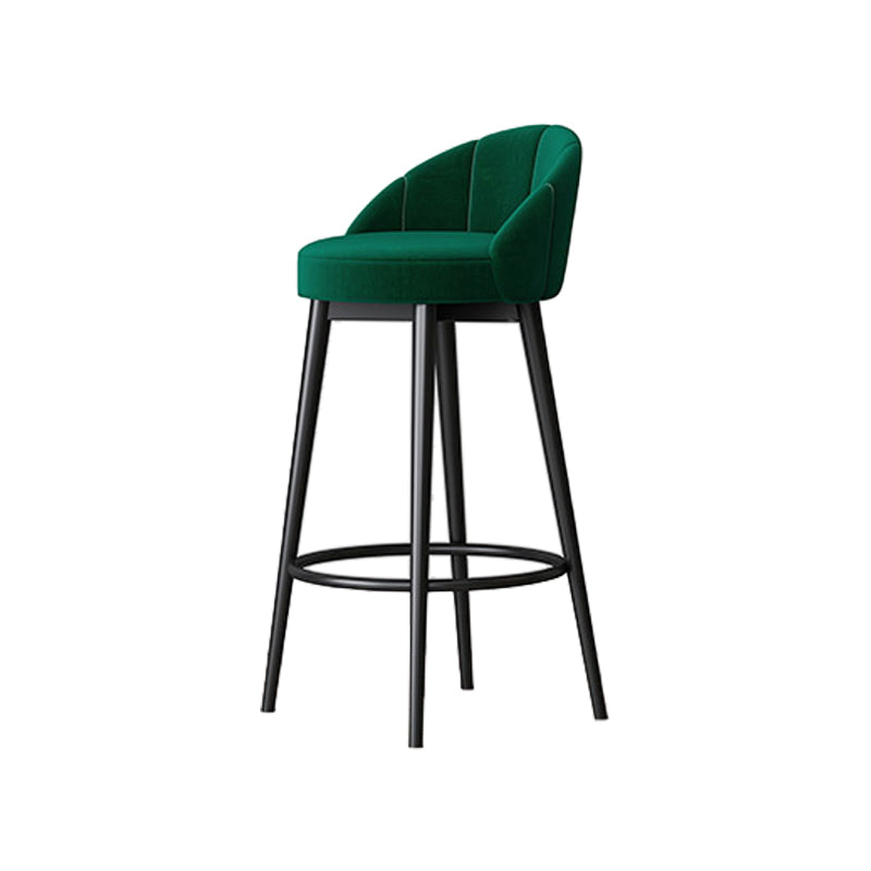 Metall skandinavische Küche Esszimmer Armless Stuhl Low Back Bar Hocker