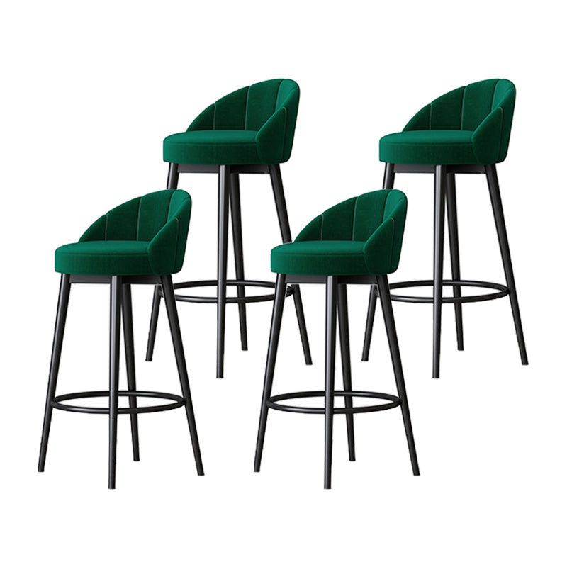 Metall skandinavische Küche Esszimmer Armless Stuhl Low Back Bar Hocker
