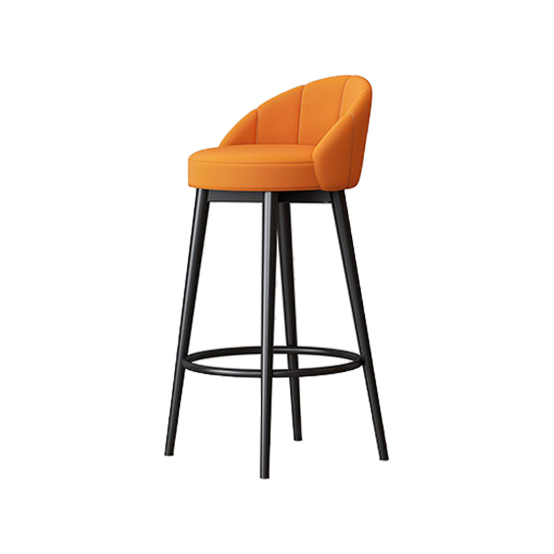 Metall skandinavische Küche Esszimmer Armless Stuhl Low Back Bar Hocker