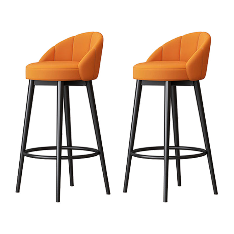 Metall skandinavische Küche Esszimmer Armless Stuhl Low Back Bar Hocker