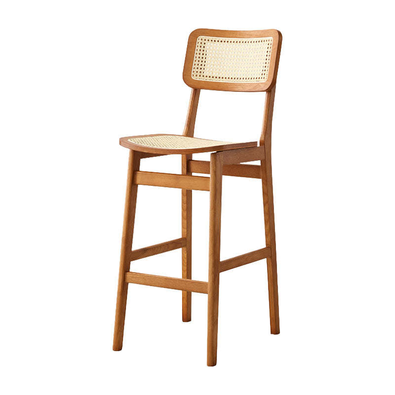 Wood Contemporary Kitchen Dining Room Armless Stool Low Back Bar Stool