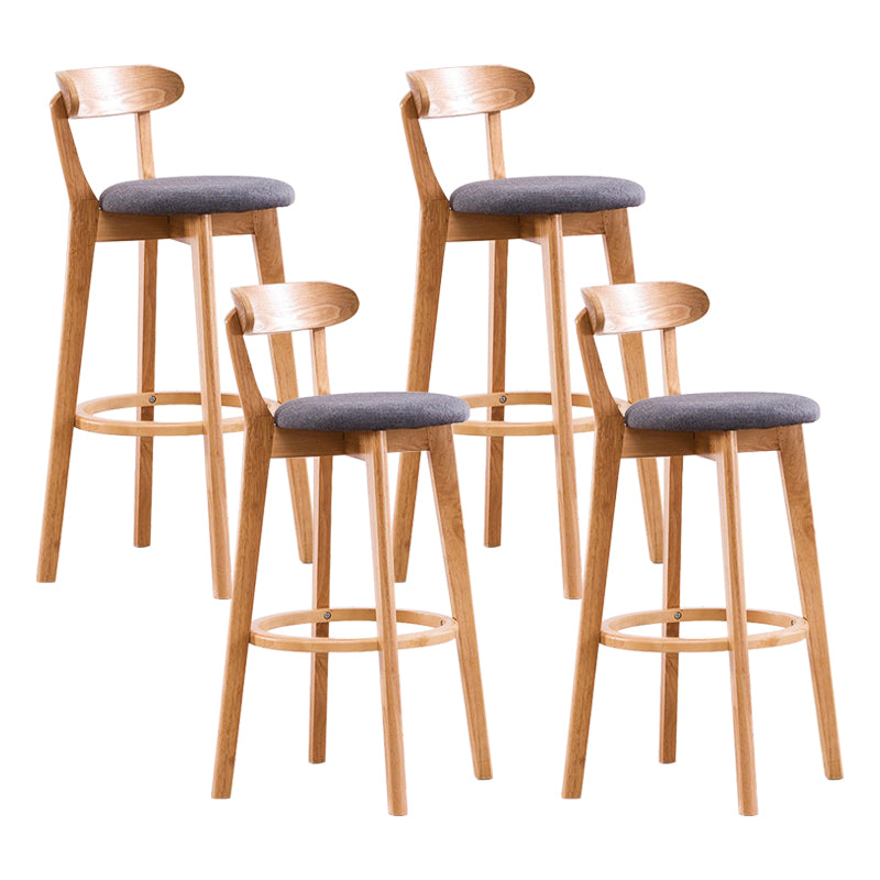Holz skandinavische Küche Esszimmer Armless Stuhl Low Back Bar Hocker