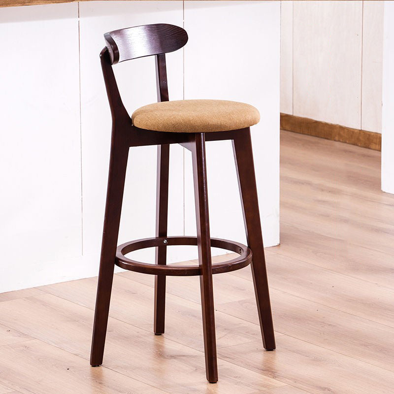 Holz skandinavische Küche Esszimmer Armless Stuhl Low Back Bar Hocker