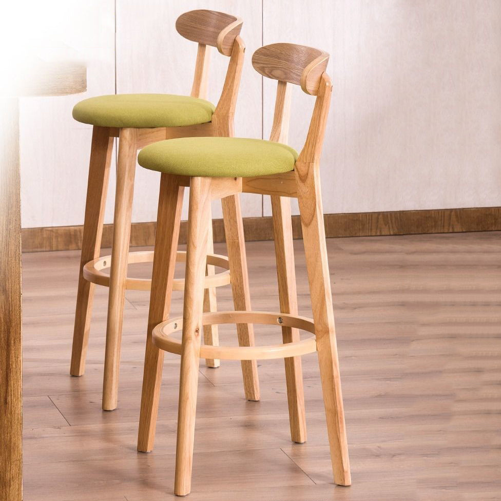 Holz skandinavische Küche Esszimmer Armless Stuhl Low Back Bar Hocker