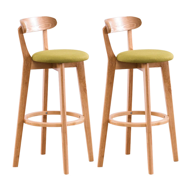 Holz skandinavische Küche Esszimmer Armless Stuhl Low Back Bar Hocker