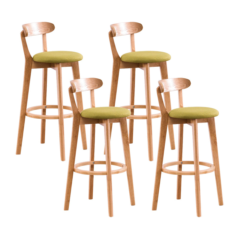 Holz skandinavische Küche Esszimmer Armless Stuhl Low Back Bar Hocker