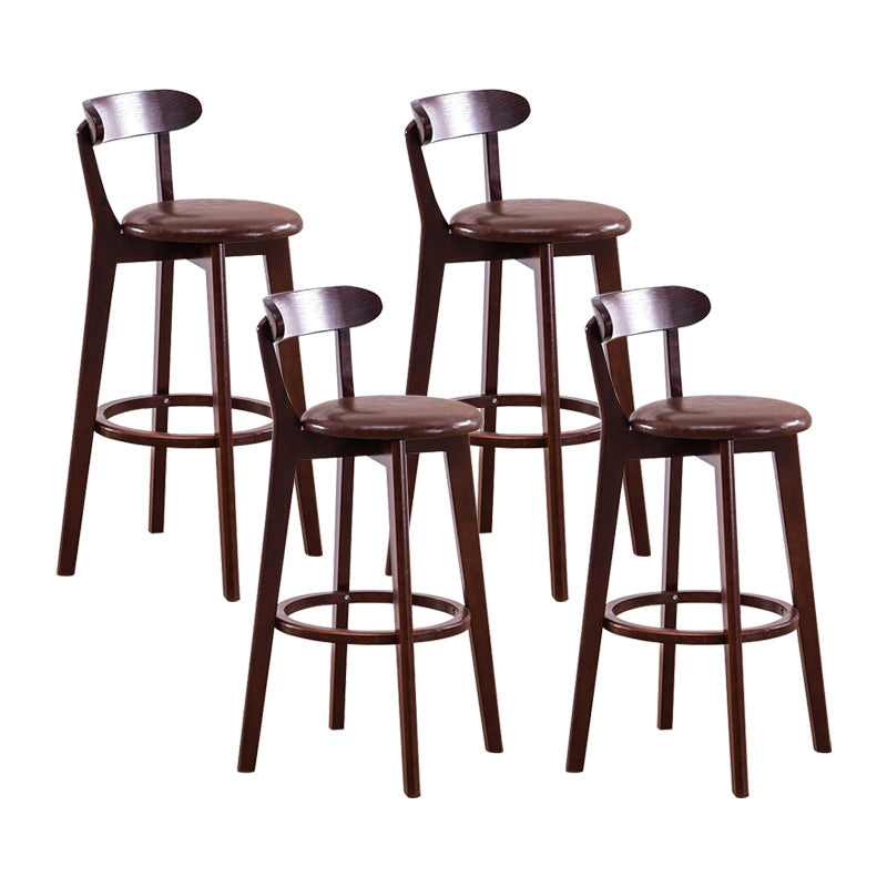 Holz skandinavische Küche Esszimmer Armless Stuhl Low Back Bar Hocker